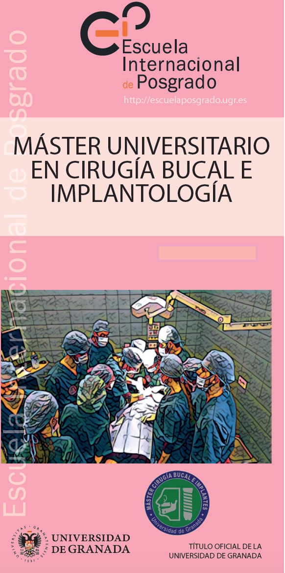 Cartel Máster de Cirugía bucal e Implantología